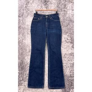 Vintage Levis 29 in x 32 Womens 517 Slim Fit Boot Cut 90s Dark Wash Denim